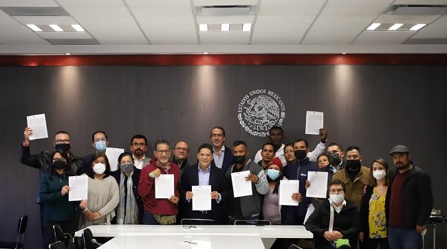 Firman acuerdo Gobernación y caravana migrante