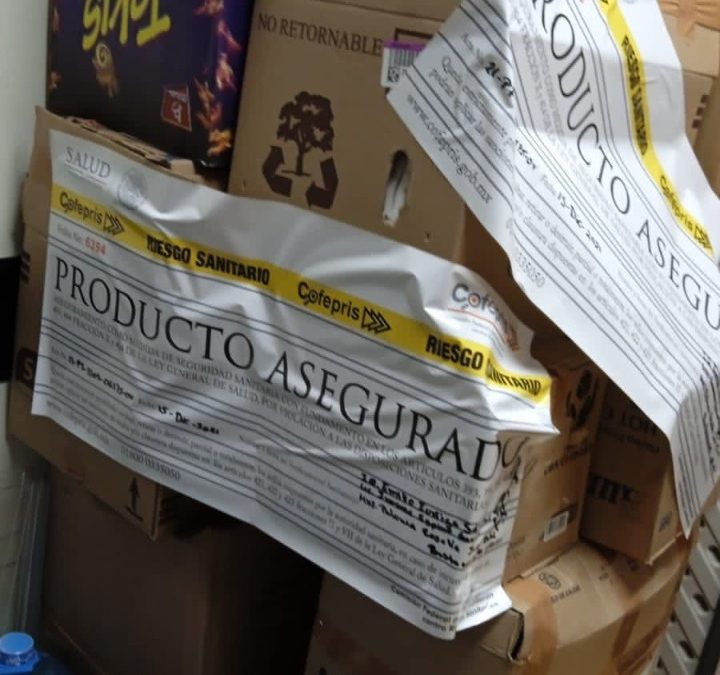 Cofepris y Profeco inmovilizan productos importados por incumplir NOM-051 de etiquetado