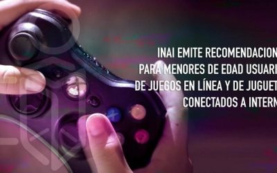 INAI emite 10 recomendaciones para proteger los datos personales de niñas, niños y adolescentes al usar videojuegos