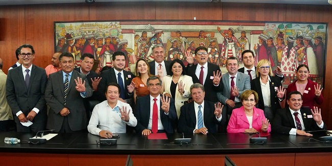 Morena y aliados en el Senado cierran filas con Américo Villarreal; llaman a detener guerra sucia