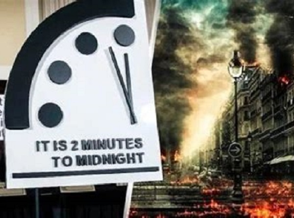 El Reloj del Apocalipsis se acerca a la medianoche, la hora del fin del mundo