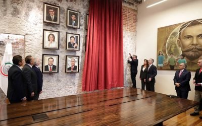Inauguran en Senado Galería de Coordinadores de la Junta de Coordinación Política