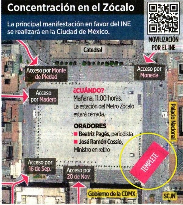 Sheinbaum: CDMX brindará todas las facilidades para la marcha a favor del INE