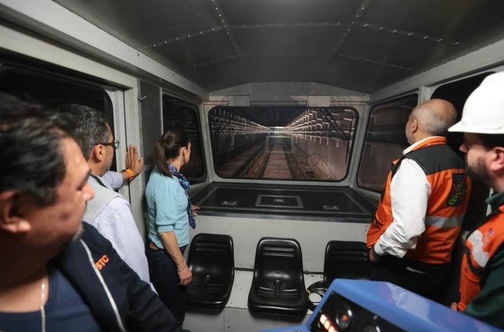 ENTREGA CLAUDIA SHEINBAUM OBRA CIVIL DE LA NUEVA LÍNEA 1 DEL METRO