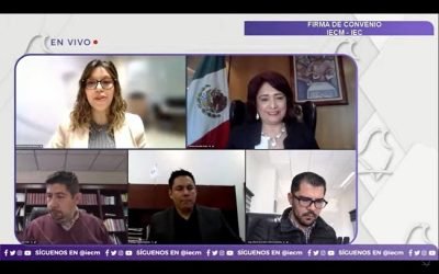 Firman institutos electorales de Coahuila y Ciudad de México Convenio para promover la participación ciudadana y la materia electoral