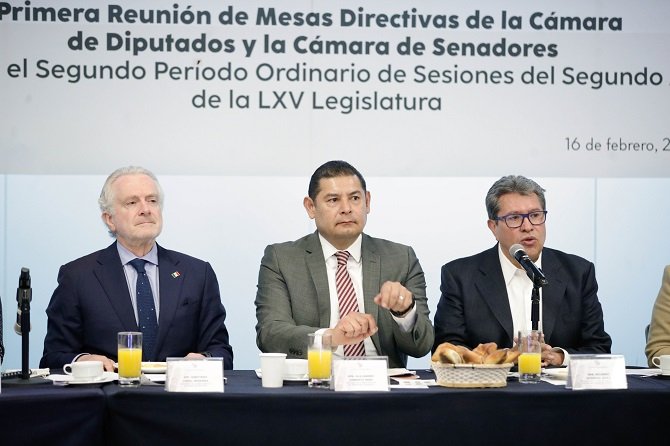 Crearán grupo de trabajo para abatir rezago legislativo, anuncian mesas directivas del Congreso de la Unión
