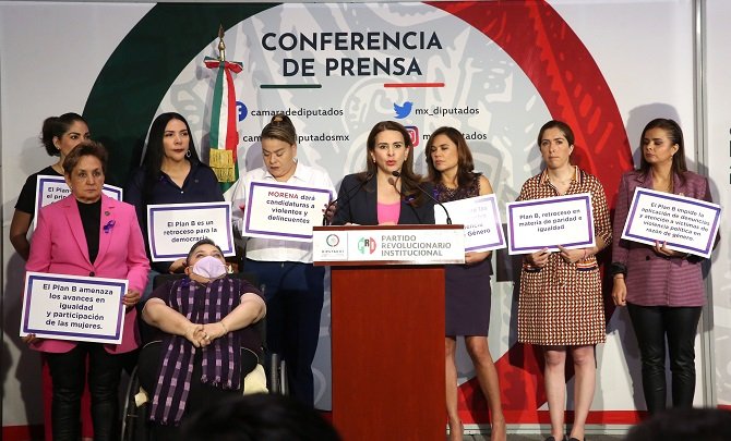 ANUNCIAN LEGISLADORAS DEL PRI, QUE PRÓXIMA SEMANA SE PRESENTA ACCIÓN DE INCONSTITUCIONALIDAD POR EL PLAN B
