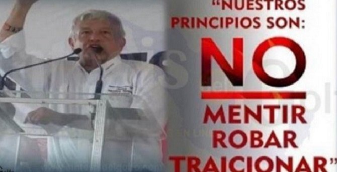 No mentir, no robar, no traicionar, algo que no se cumple en la 4T