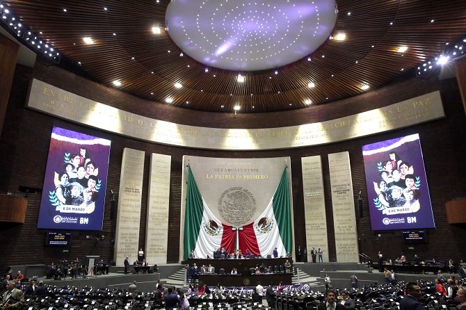 Con sesión solemne, el Pleno de la Cámara de Diputados conmemoró el Día Internacional de la Mujer