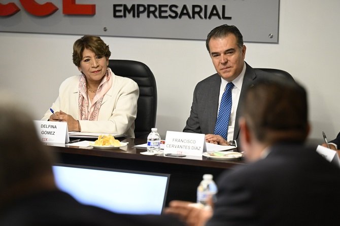 Se reúne Delfina Gómez con el Consejo Coordinador Empresarial para detallar propuestas en seguridad y competitividad económica