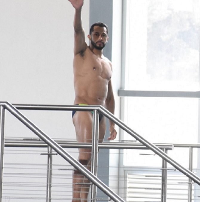 VISITA CLAVADISTA JAHIR OCAMPO EL CENTRO ACUÁTICO DE LA CIUDAD DEPORTIVA DEL ESTADO DE MÉXICO