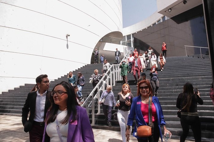Más de mil 800 personas participan en Primer Simulacro Nacional 2023 del Senado