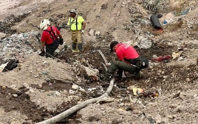 CONTROLAN CUERPOS DE EMERGENCIA DEL ESTADO DE MÉXICO INCENDIO EN RELLENO SANITARIO DE TEPOTZOTLÁN