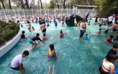 INAUGURA, SANDRA CUEVAS, ALCALDESA DE CUAUHTÉMOC,  EL CENTRO RECREATIVO ACUÁTICO “LA BALLENITA”