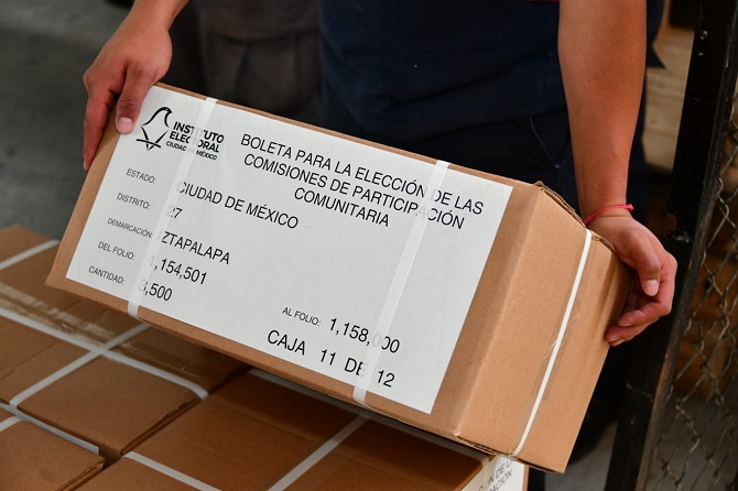 IECM distribuye las boletas para jornada presencial de Elección de COPACOS 2023 y Consulta de Presupuesto Participativo 2023 y 2024