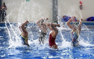 ENTRENAN NADADORAS ARTÍSTICAS EN CIUDAD DEPORTIVA ESTADO DE MÉXICO