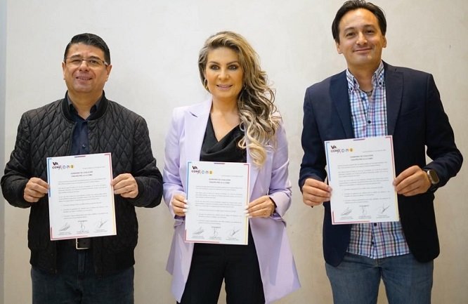 PAN, PRI y PRD en la CDMX firman ir en Alianza y Gobiernos de Coalición para 2024