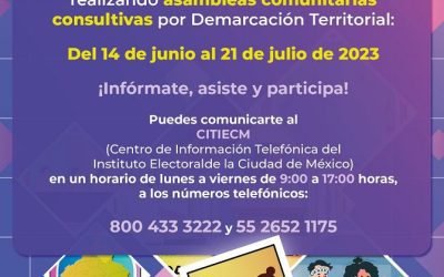 Inician asambleas consultivas para la delimitación de circunscripciones