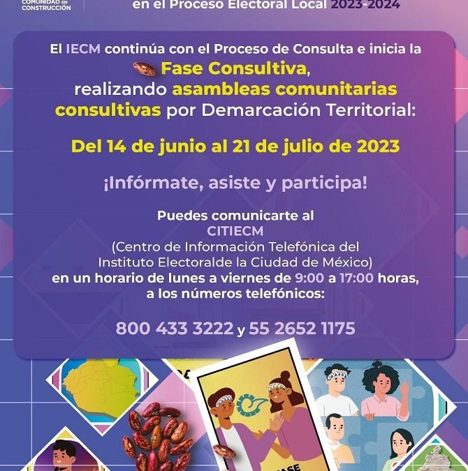 Inician asambleas consultivas para la delimitación de circunscripciones