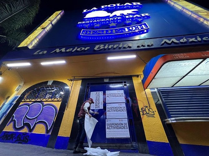 CLAUSURA NUEVAMENTE EL RESTAURANTE “LA POLAR”
