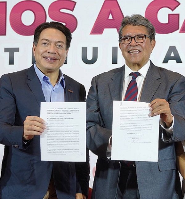 Sea cual sea el resultado lo acataré, afirma Monreal luego de registrarse como precandidato de Morena a la presidencia
