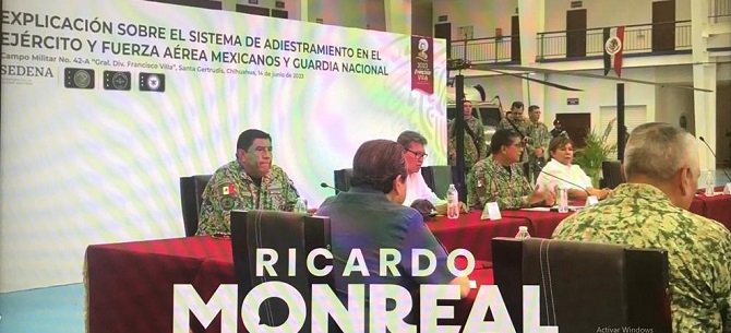 Evalúa Monreal labores de Fuerza Armada Permanente en tareas de seguridad de pública
