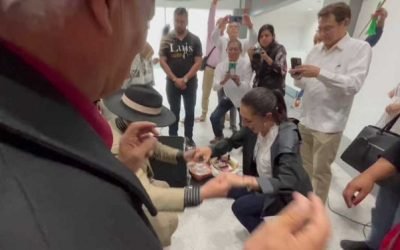 Arriba Sheinbaum a Ciudad Juárez para dar a conocer su plataforma de proyecto