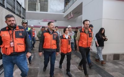 Supervisa Batres avances de la nueva Línea 1 del metro