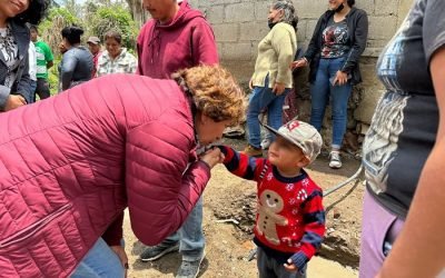 Recorre Delfina Gómez rutas de evacuación del volcán Popocatépetl