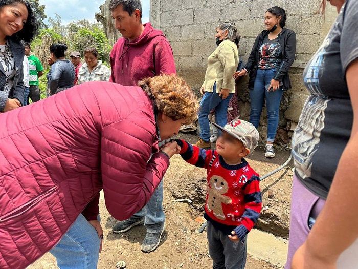 Recorre Delfina Gómez rutas de evacuación del volcán Popocatépetl