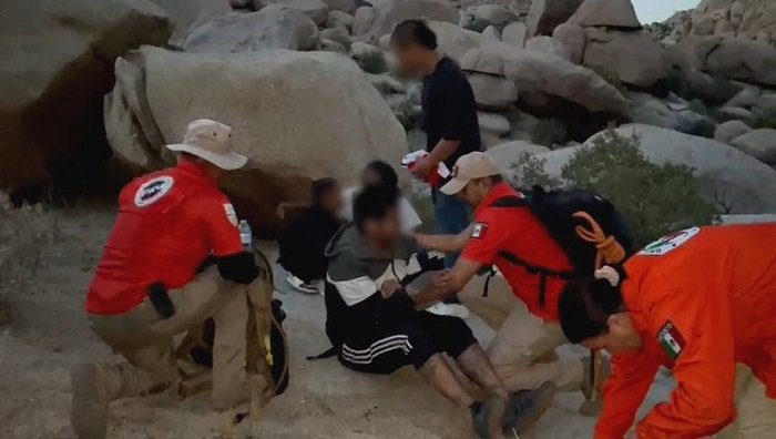 Localiza INM a cinco migrantes extranjeros extraviados en La Rumorosa