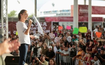 Claudia Sheinbaum se compromete a impulsar el crecimiento de Oaxaca