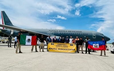 Avión de la Fuerza Aérea Mexicana aterriza en Haití, para continuar proyectos estratégicos de cooperación de México con ese país