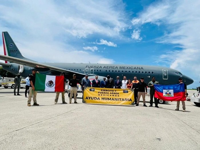 Avión de la Fuerza Aérea Mexicana aterriza en Haití, para continuar proyectos estratégicos de cooperación de México con ese país