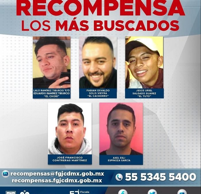 FGJCDMX DA A CONOCER PROGRAMA DE RECOMPENSAS PARA CAPTURAR A GENERADORES DE VIOLENCIA