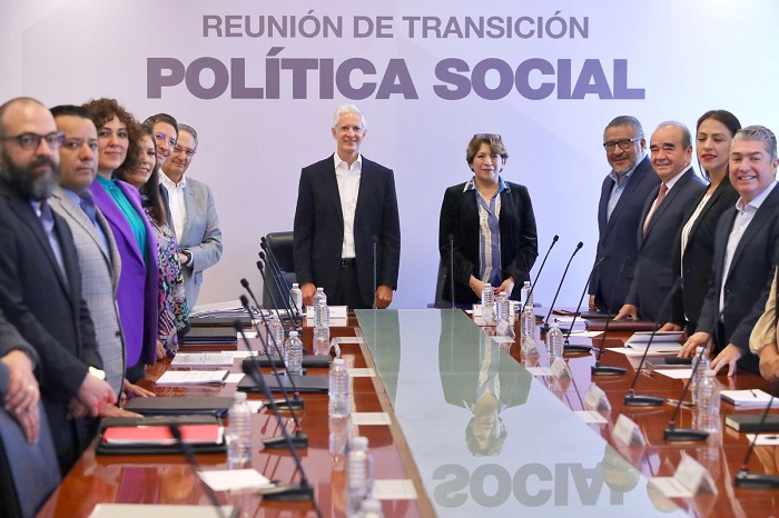 Del Mazo y Gómez, revisan la política social del Estado de México en sexta reunión de transición