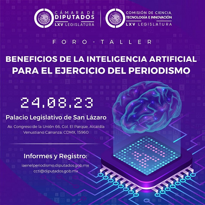 CONVOCA CCTI A FORO-TALLER DE INTELIGENCIA ARTIFICIAL PARA PERIODISTAS