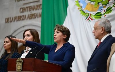 “Es el comienzo de un sistema más justo y más democrático, en el que todos tenemos los mismos derechos y el gobierno tendrá el poder de servir, con honestidad”, señaló Delfina Gómez, Gobernadora mexiquense