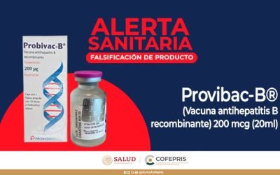 Cofepris alerta sobre falsificación de vacuna antihepatitis B