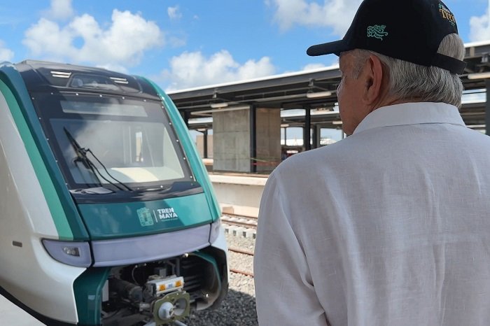 Segundo recorrido a bordo del Tren Maya se hará de Cancún a Escárcega, informa presidente
