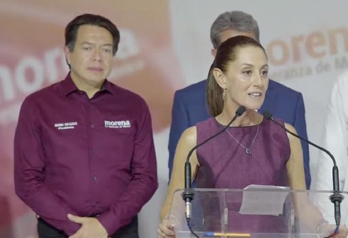 Claudia es la elegida para ser la candidata presidencial de morena en el 2024