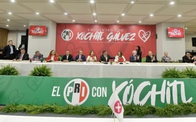SE REÚNE  XÓCHITL CON GOBERNADORES PRIISTAS DE TODO EL PAÍS