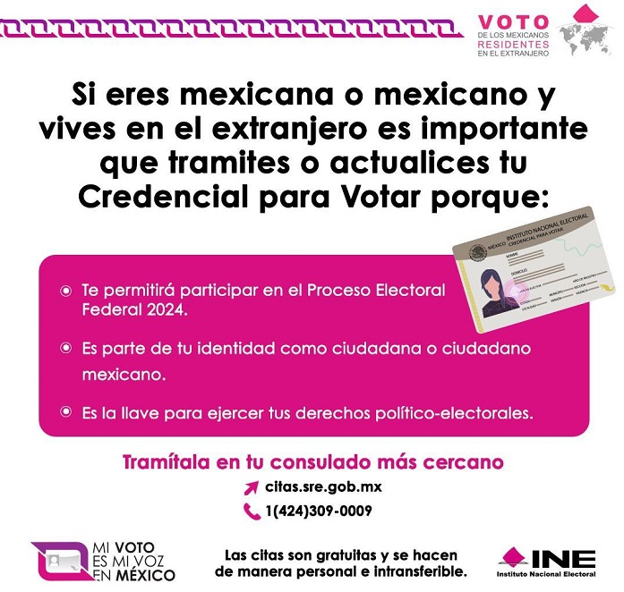 Invita Ine A Mexicanos Residentes En El Extranjero A Participar En Las Elecciones De 2024 9169