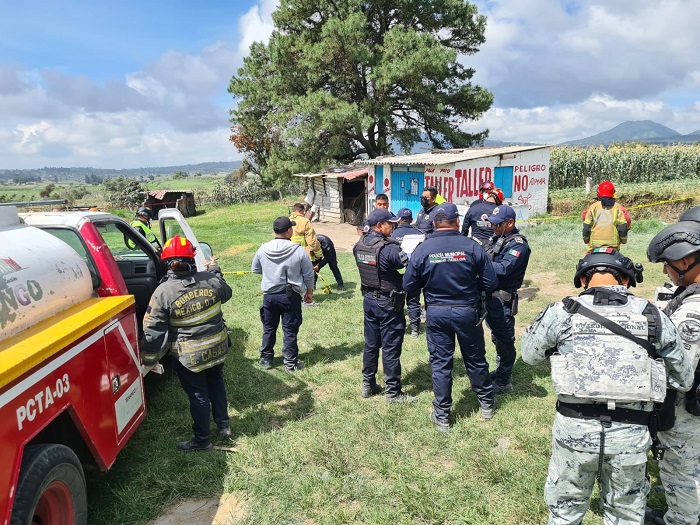 REPORTAN UNA PERSONA FALLECIDA Y DOS LESIONADAS DEBIDO A EXPLOSIÓN DE POLVORÍN EN OZUMBA