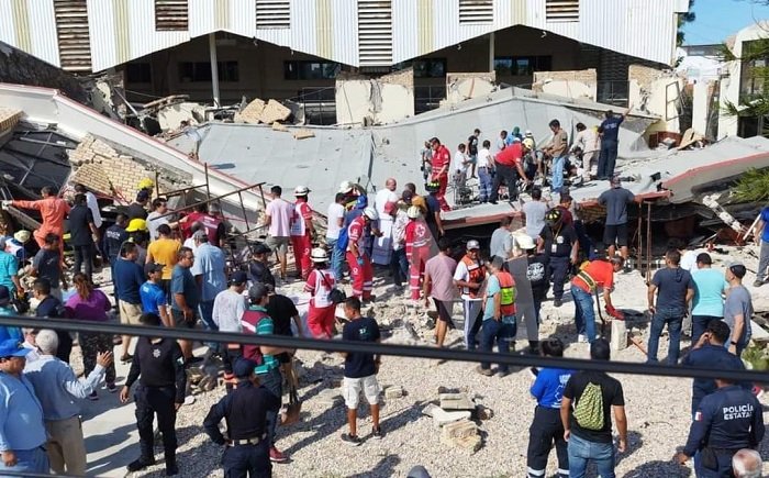 Se colapsa techo de una iglesia en Tamaulipas