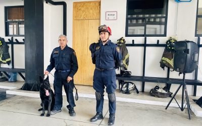 Bomberos suman caninos a fuerza de rescate