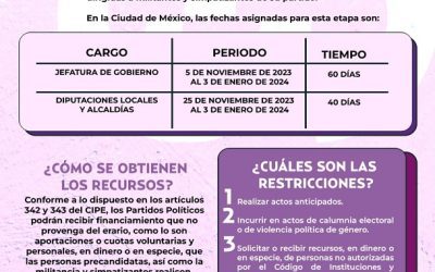 Inicia periodo de precampañas para elección de Diputaciones Locales, Alcaldías y Concejalías