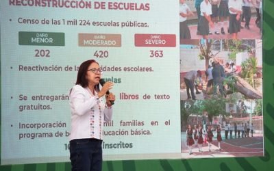 Reanudan actividades escolares 127 planteles tras el paso de Otis en Acapulco y Coyuca de Benítez