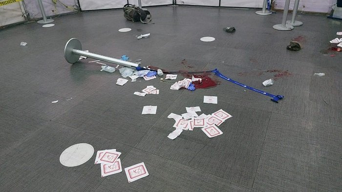 Detienen a un hombre señalado como posible responsable de apuñalar a un ciudadano venezolano en el AICM