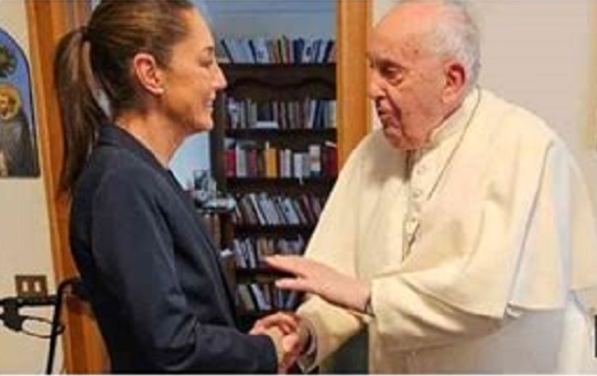 La retrasada bendición del Papa a Claudia Sheinbaum